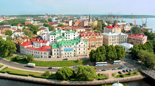 View of a Vyborg, Russia