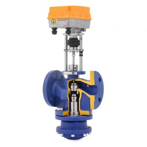 Клапан проходной седельный регулирующий комбинированный TRV-C